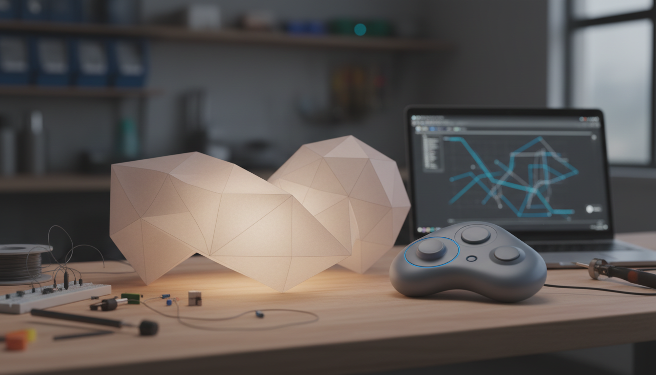 Lampada flessibile e controller stampati in 3D